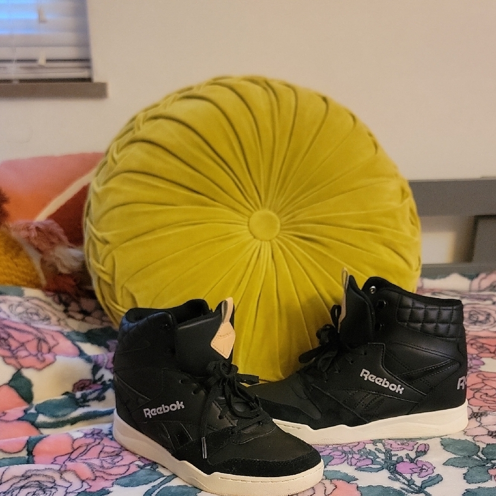 Reebok Black Royal-Hi Wedge Sneakers